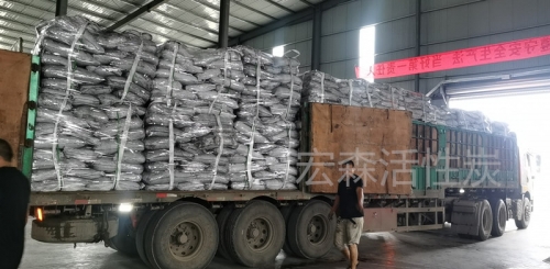 800碘值CTC40柱狀炭整車發貨